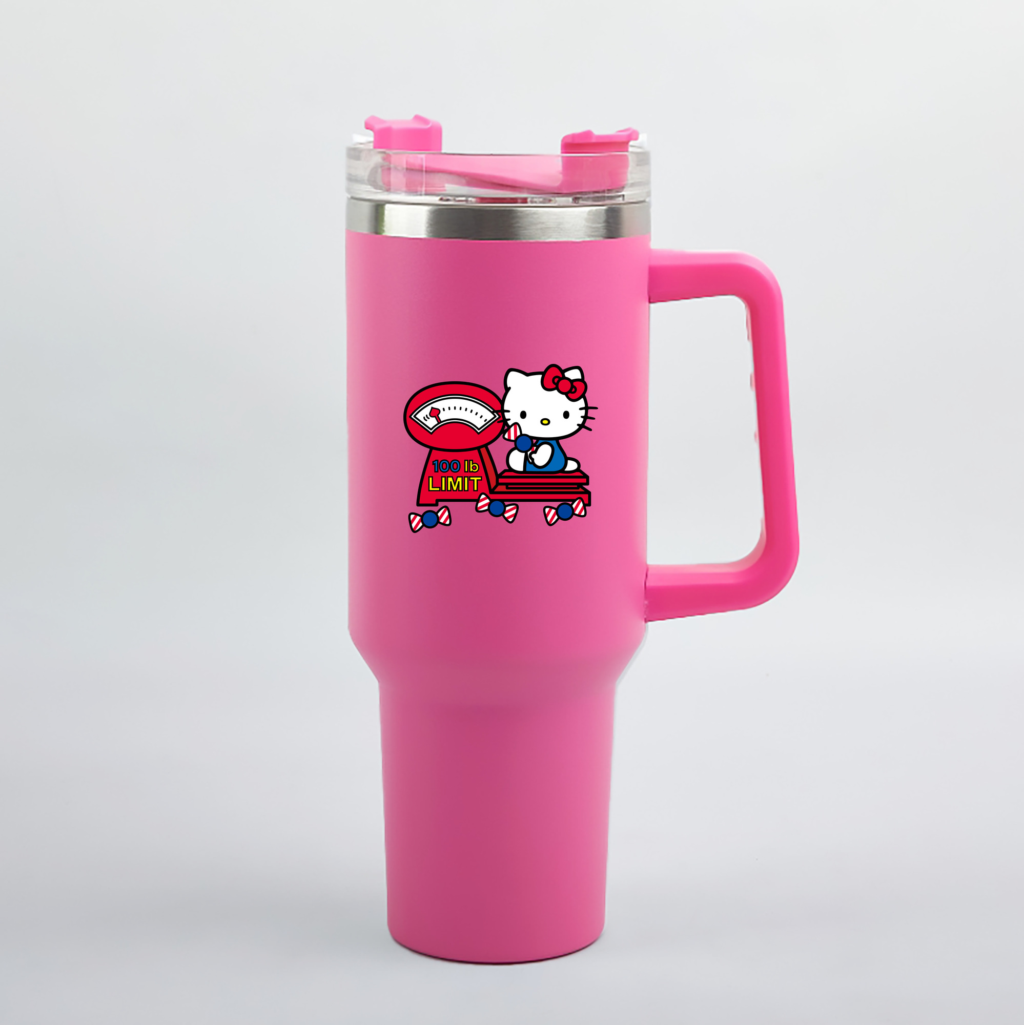 （画像用） Hello Kitty ハローキティ 1200mL車用タンブラー（カラープリント）